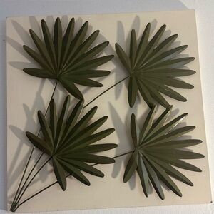 Elegant Olive Green Palm Leaf Wall Art